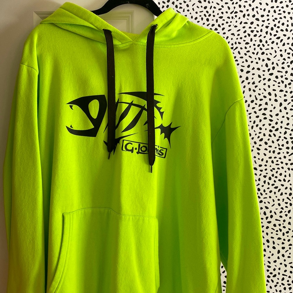 XL G.Loomis Neon Green Hoodie